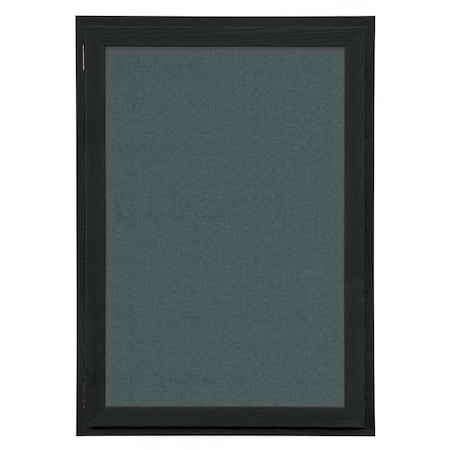 United Visual Products Outdoor Enclosed Combo Board, 72"x36", Black Frame/Grey & Pearl UVCB7236ODB-GREY-PEARL